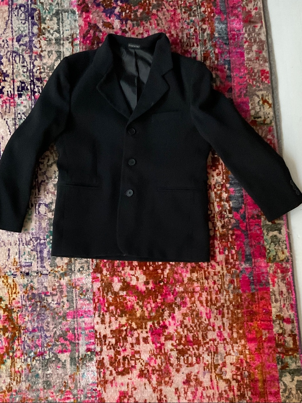 Kids Black Blazer Jacket - Classic Tailored Coat